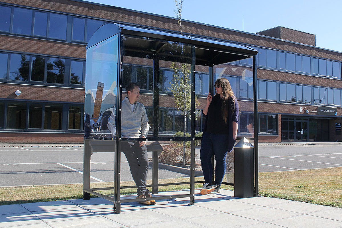 Domed 4Sided Waiting Shelter Aluminium Roof