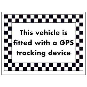 This Vehicle is Fitted With a GPS Tracking Device