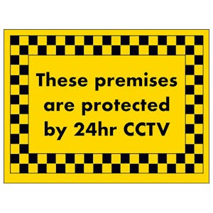 These Premises Are Protected by 24hr CCTV