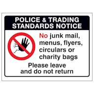 Police & Trading Standards...Please Leave and Do Not...