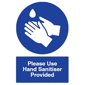 Drop - Please Use Hand Sanitiser Provided