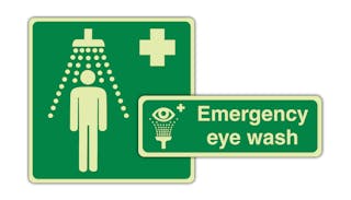 Photoluminescent Emergency Equipment Signs