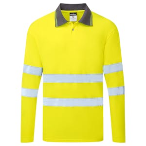 Portwest Essential Long Sleeve Hi Vis Polo Shirt