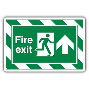 Fire Exit Arrow Up - ExtraViz