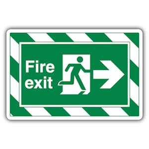 Fire Exit Arrow Right - ExtraViz