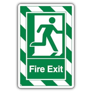 Fire Exit Man Running Right - ExtraViz