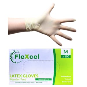 FleXcel Powder Free Latex Gloves