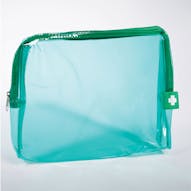 Clear Zip Up Bag and Label