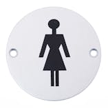 Female Toilet Symbol - Aluminium