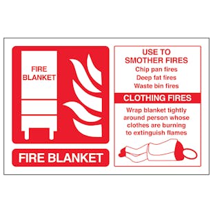 Fire Blanket Fire Extinguisher - Landscape
