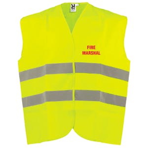 Adjustable Hi-Vis Vest - Fire Marshal