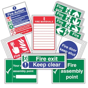 Fire Safety Signs Starter Pack