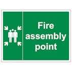 Fire Assembly Point With Family