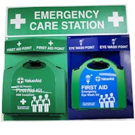 First Aid Point + Emergency Eyewash Point - Emergency Care Station