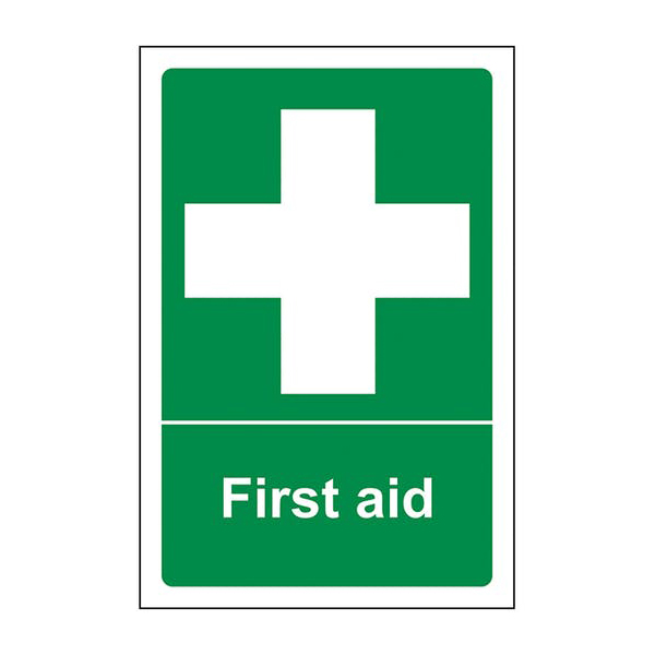 Removable Vinyl First Aid Signs | SafetySigns4Less