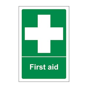 Removable Vinyl First Aid Signs