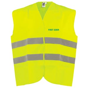 Adjustable Hi-Vis Vest - First Aider