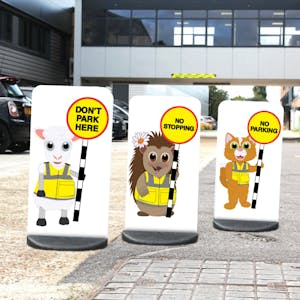 Animal Character Road Safety - Flat Panel Signs