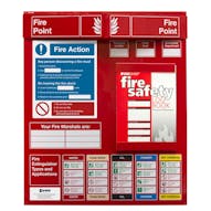 Fire Point Board - Log Book & 9 Point Fire Action Notice