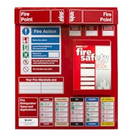 Fire Point Board - Log Book & 5 Point Fire Action Notice