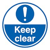 Keep Clear - Temporary Floor Sticker