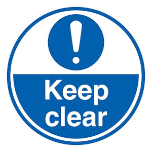 Keep Clear - Temporary Floor Sticker