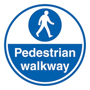 Pedestrian Walkway - Temporary Floor Sticker