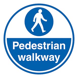 Pedestrian Walkway - Temporary Floor Sticker