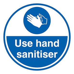 Use Hand Sanitiser - Temporary Floor Sticker