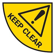 Door Keep Clear - Temporary Floor Sticker