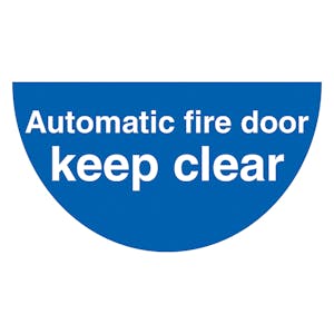 Automatic Fire Door - Temporary Floor Sticker