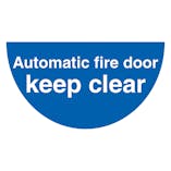 Automatic Fire Door - Temporary Floor Sticker