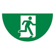 Fire Exit - Temporary Floor Sticker