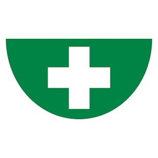 First Aid - Temporary Floor Sticker