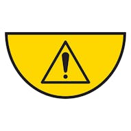 Warning Exclamation Mark - Temporary Floor Sticker