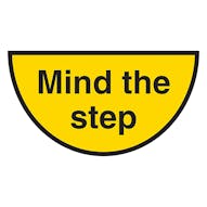 Mind The Step - Temporary Floor Sticker