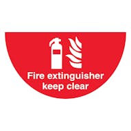 Fire Extinguisher - Temporary Floor Sticker