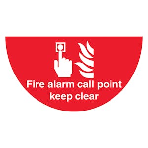 Fire Alarm Call Point - Temporary Floor Sticker