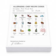 Chef Recipe Cards - Pack of 50