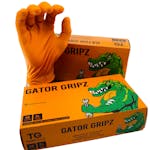 Tough Glove Gator Gripz Orange Nitrile Gloves