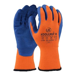 UCI Koolgrip®-II Thick Orange Latex Palm Coated Gloves
