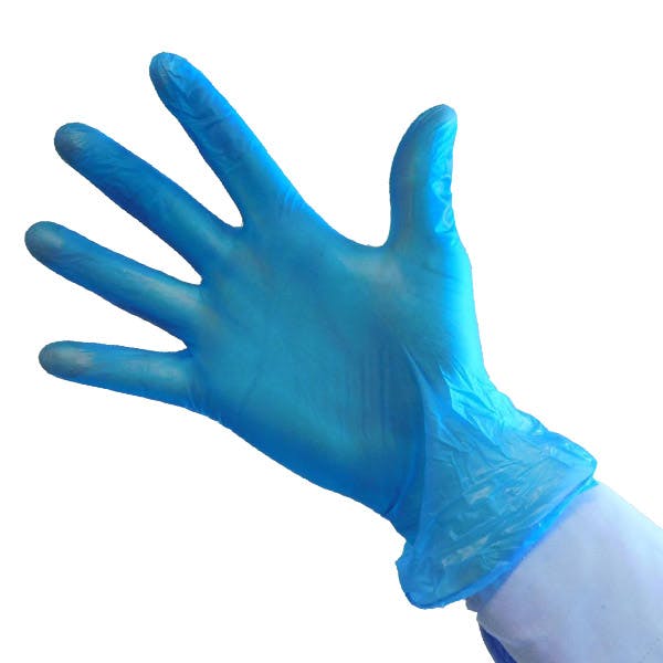 Safetouch Blue Powder Free Vinyl Gloves Vinyl Gloves Powder Free
