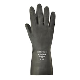 Polyco Maxima™ Heavy Duty Black Rubber Gloves