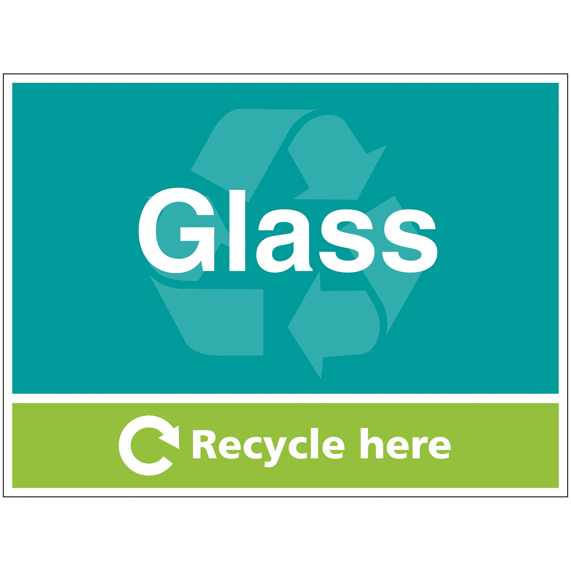 Glass Recycle Here Waste Signs Recycling Signs Nobutts