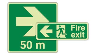 GloReflect Fire Exit Signs