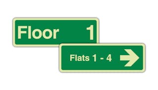 GloReflect Wayfinding Signs -Fire Safety: Approved Document B