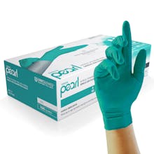 Unigloves Green Pearl Nitrile Gloves