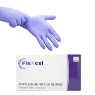 FleXcel Powder Free Purple Blue Nitrile Gloves