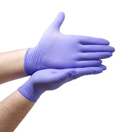 Economy Light Purple Powder Free Nitrile Gloves