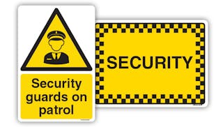 Guard On Patrol Signs